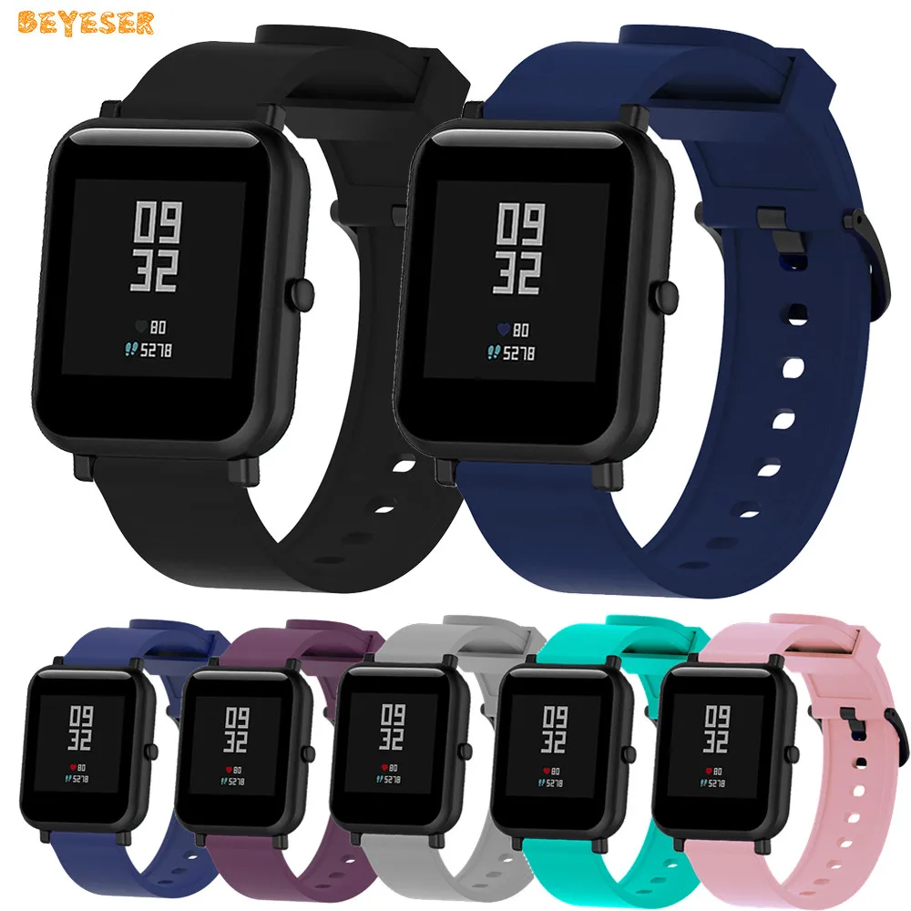 

20mm Universal Replacement Watchband Silicone Strap For Huami Amazfit Bip/GTS 2 Smartwatch Wristband Sport Bracelet Accessories