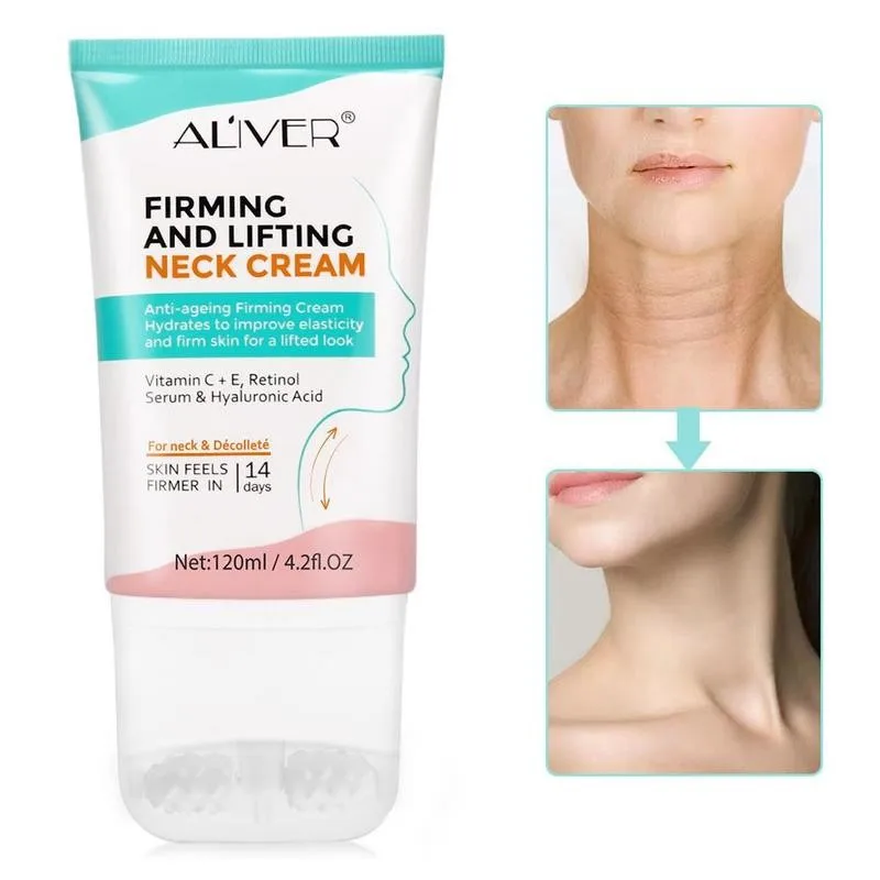 40ml Collagen Neck Cream Anti Wrinkle Smooth Neckline Cream Refreshing Face Neck Whitening Cream