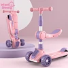 Infant Shining Baby Balance Bike Scotter Hummer Wheel Saddle Seat For Children 1-8 Years Old 3IN1 One-Footed Yo-Yo Scooter 1