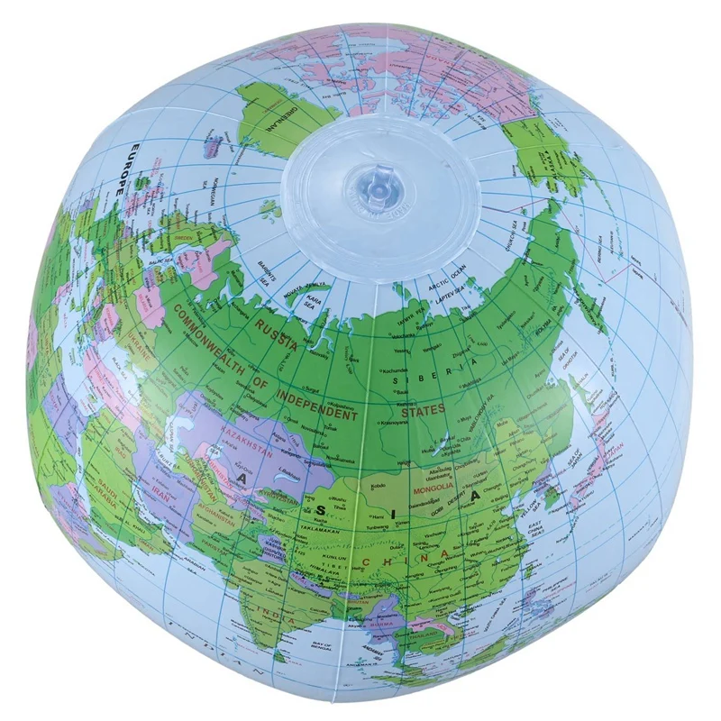 1Pcs Print Square Cotton Linen Decor Throw Pillow Case Cushion Cover Colorful Imagine& 1Pcs Inflatable Toy Globe Tellurion Trai