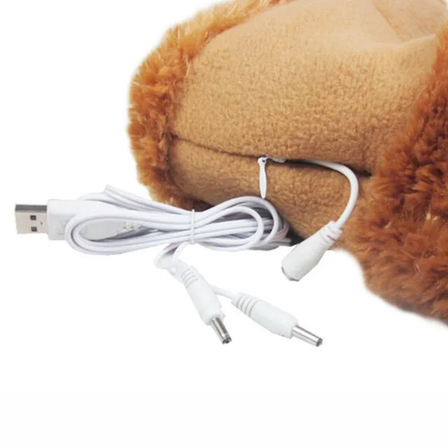 Usb Melegebb Lábcipő Elektromos Fűtött Cipő Plüss Meleg Papucs Láb Mosható Bolyhos Zsákmány Lábfűtés - Image 6