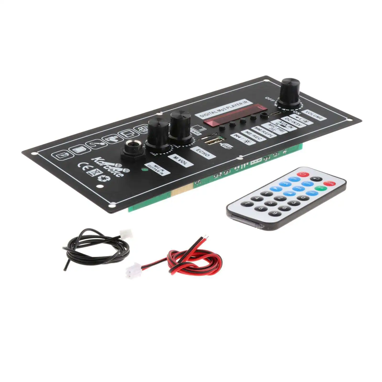 MP3 Amplifier Board 30W Rated 120W Peak USB Digital Display Support MP3 FM TF AV Car Music Accs Lossless Module audio amplifier board