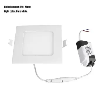 

Ultra Thin LED Downlight Recessed Indoor Ceiling Light Spot Light Glass Square LED Panel Light Surface Mounted Wall Home Lamps
