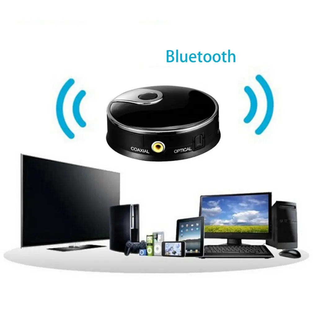 Wireless 4.0 Audio Smart Music Transmitter 3.5mm Stereo HiFi Adapter Optical Fiber Transmission Play And Plug