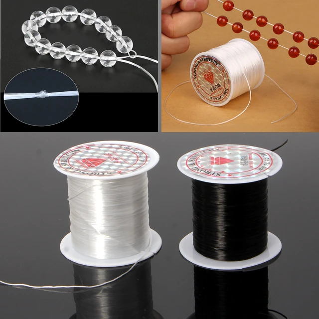 Elastic Clear Beading Thread Stretch Polyester String Cord for Jewelry  Making