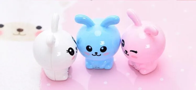 Креативная точилка для карандашей Kawaii С мультяшными животными для детей, подарочные канцелярские принадлежности для школьных принадлежностей, точилка для карандашей ярких цветов, 1 шт