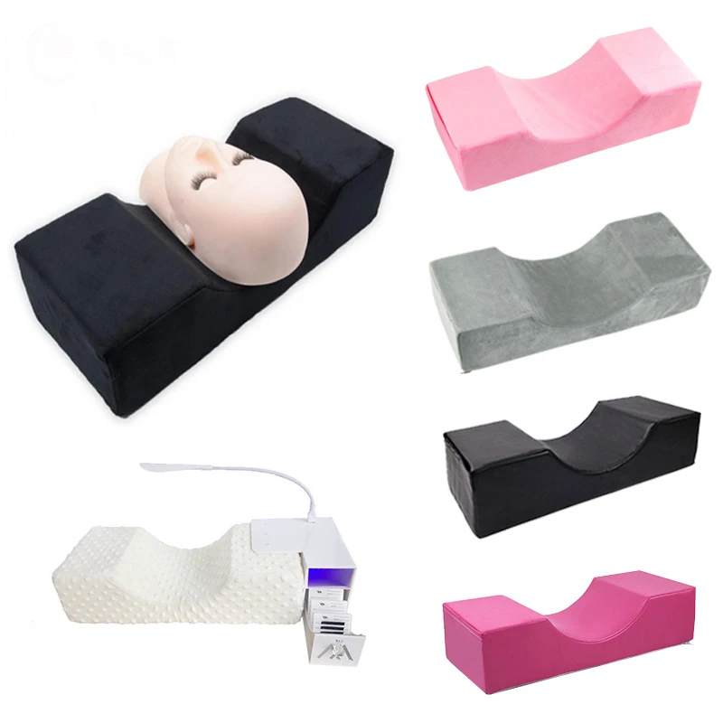 Eyelash Pillow Neck Support Eyelash Pillow Soft Grafting Eyelashes Memory Foam Eyelash Extension Pillow Makeup Salon With Pocket (8)