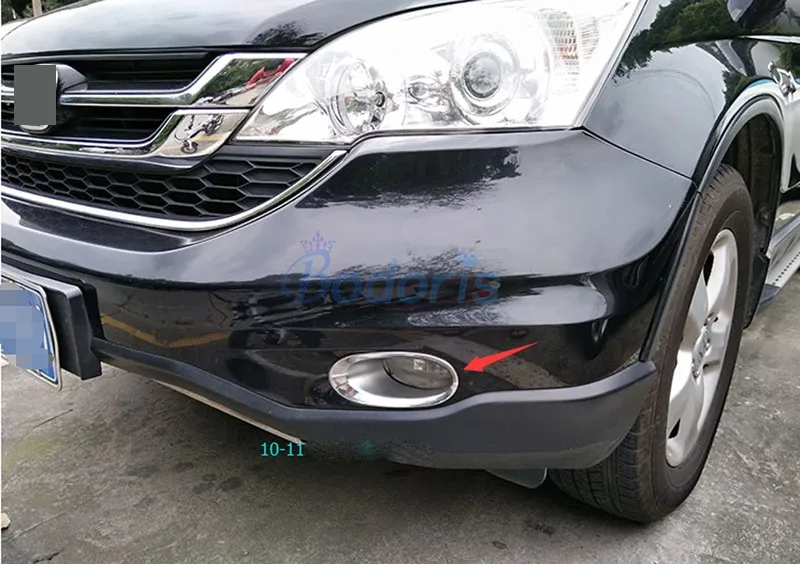 Для Honda CRV CR-V CR V 2007-2009 2010 2011 передняя противотуманная фара крышка рамка лампа накладка отделка хром автомобиль Стайлинг Аксессуары