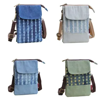 

Women Girls Denim Crossbody Phone Shoulder Bag Card Holder Pouch Case Small Handbag Purse Wallet