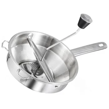 

1pc Stainless Steel Blender Manual Potato Presser Potato Ricer for Home (Silver)