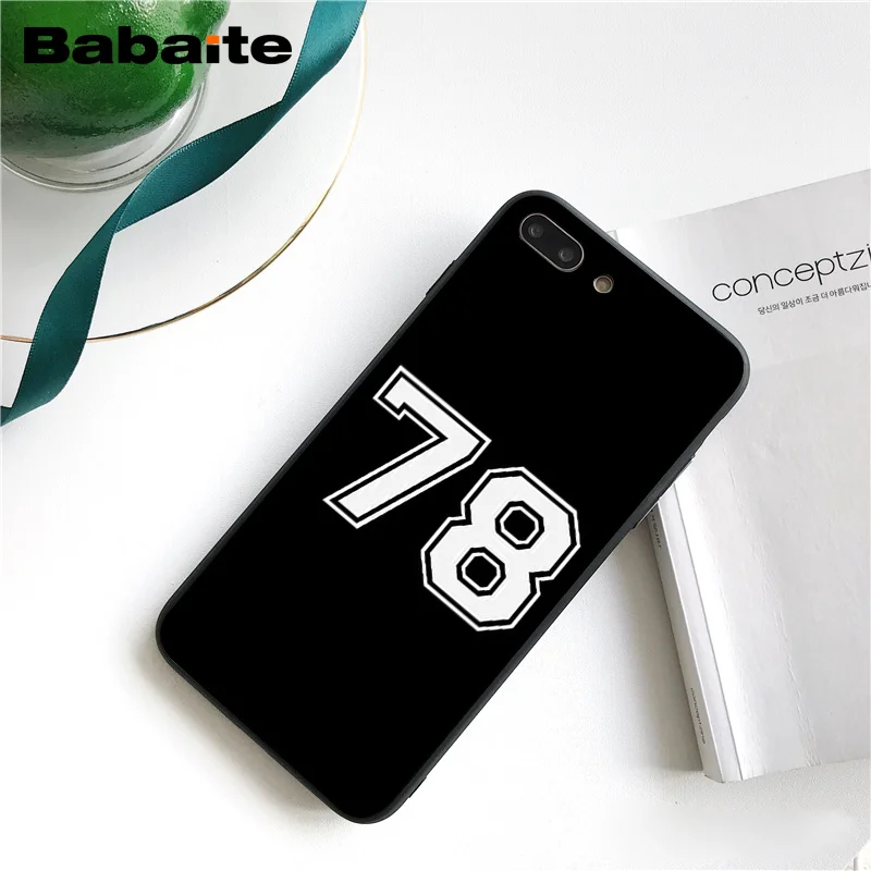 Babaite футбол счастливое число и письмо чехол для телефона для iphone 11 Pro 11Pro Max X XS MAX 6 6s 7 7plus 8 8Plus 5 5S SE XR