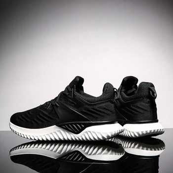 

2019 Men's fly woven sports shoes fashion lightweight breathable outdoor high quality brand casual mesh shoes trend men's shoes