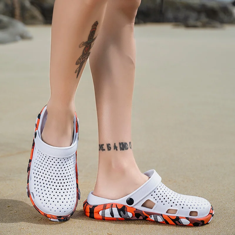 Skup Crocse Crocks mężczyzn basen sandały letnie odkryte CholasBeach buty mężczyźni Slip On chodaki ogrodowe na co dzień wody prysznic LiteRide garnek