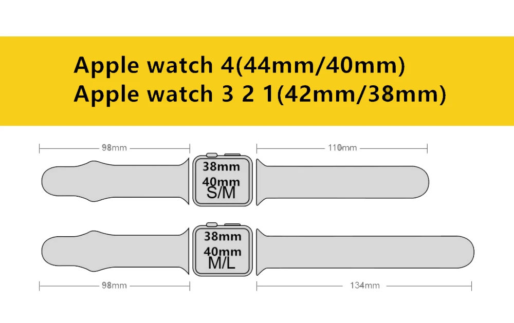 Силиконовый ремешок для Apple Watch 38 мм 42 мм iwatch 5 ремешок 44 мм 40 мм спортивный браслет резиновый ремешок для iwatch 4 3 2 1