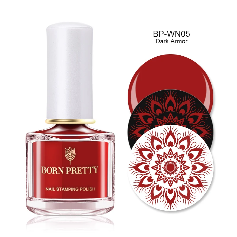 BP-WN05 6ML Pure Born pretty, голографическая штамповка лак для ногтей цветной штамп Шаблон Печать лак для ногтей трафаретные гвозди лак 6 мл 15 мл - Цвет: BP-WN05 6ML Pure