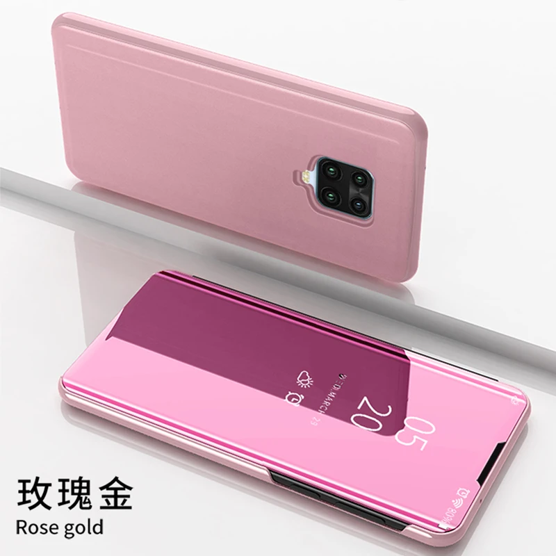 Mirror Case For Xiaomi Redmi Note 9T Note9 Pro 5G Cases Phone Protector Book Style Flip Cover 9 9A 9i 9AT 9C 2021 | Мобильные