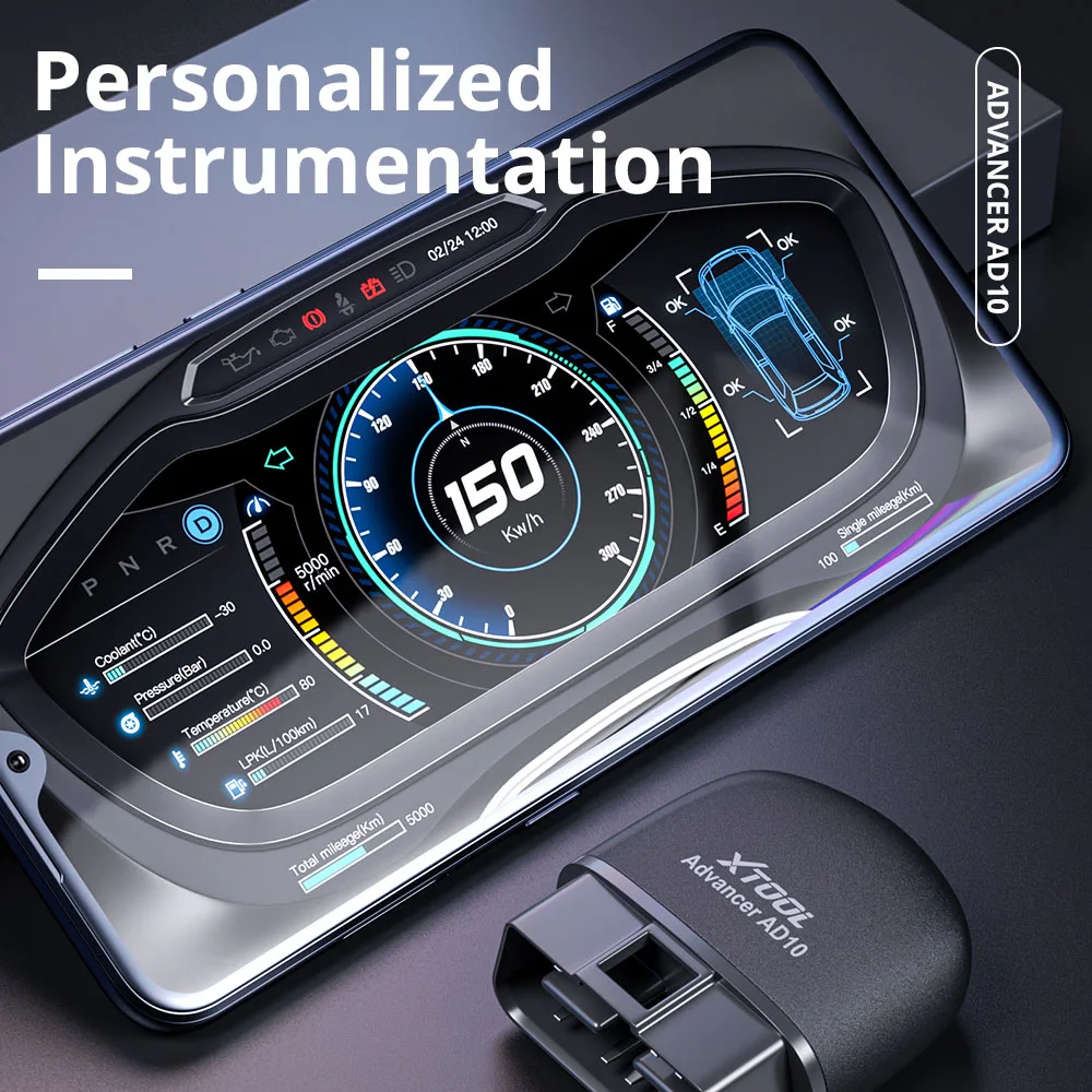 Новый диагностический сканер XTOOL AD10 OBD2 EOBD Bluetooth ELM327 считыватель кодов с