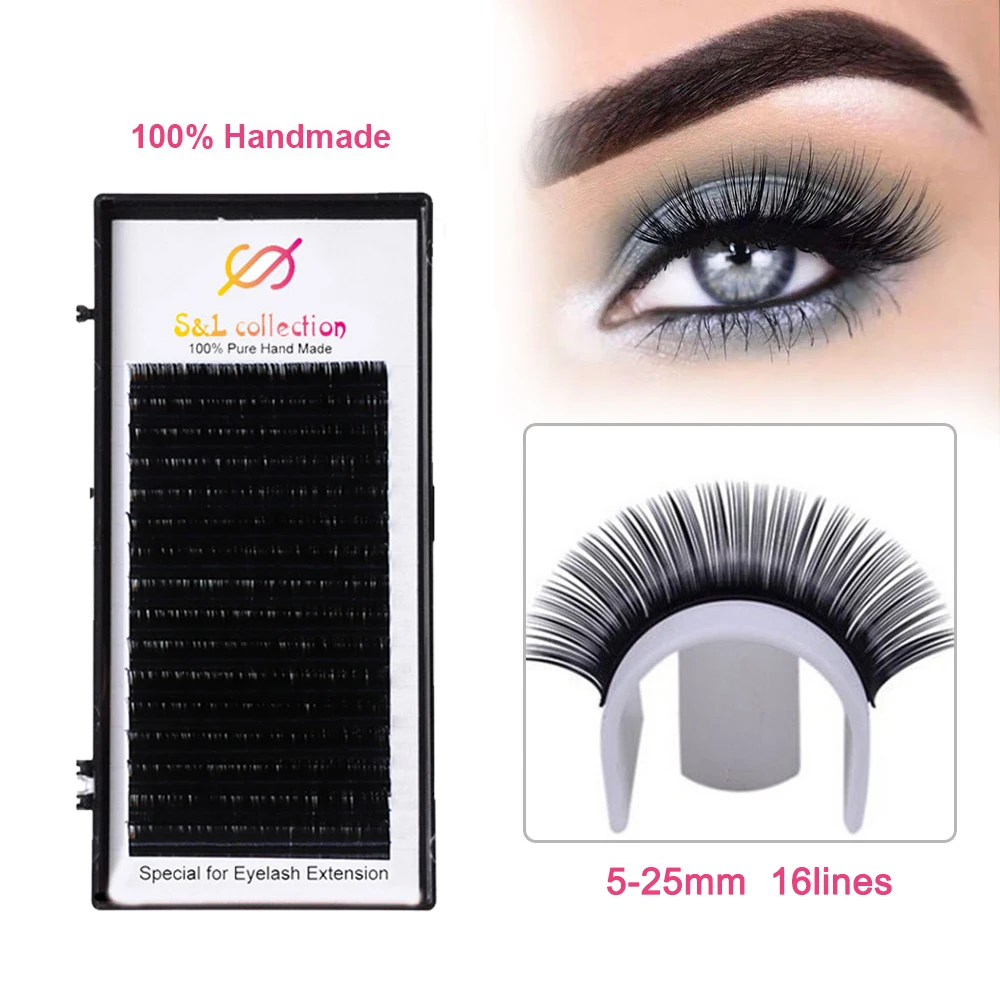 All Sizes Individual Eyelashes B C CC D Natural False Eyelashes Mink Classic Eyelash Lash Extension Cilia 0.03-0.25mm