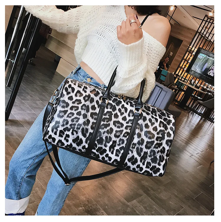 Женская сумка, стиль, европейский стиль, Леопардовый узор, большая сумка на плечо, женская модная сумка на ремне, сумка через плечо, сумка для путешествий в Бостоне