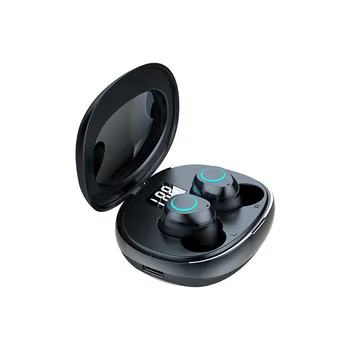 I07 TWS 5 0 Mini Wireless Bluetooth Earphone 9D Stereo With Mic Earpiece With Digital Display For iphone and Android phone