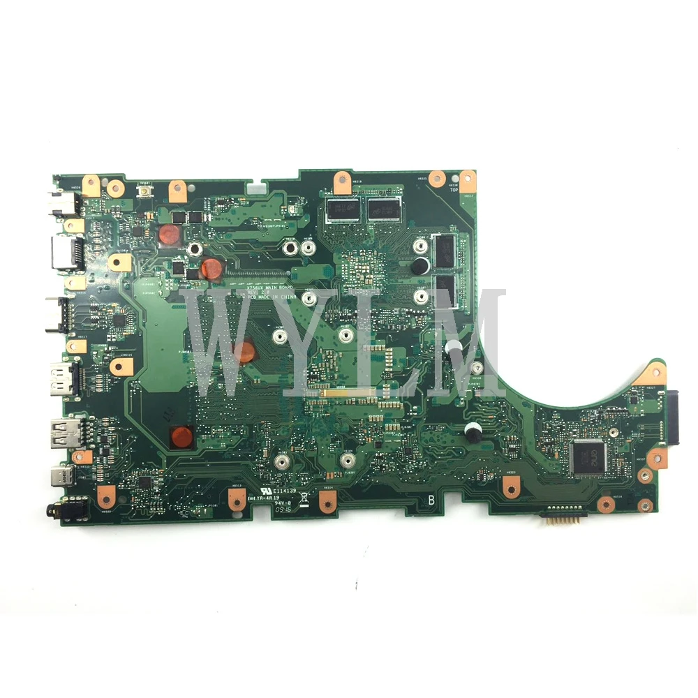  X756UX Motherboard i7-6500U GTX950M REV2.0 For Asus X756U X756UWK X756UX X756UJ X756UB X756UV Lapto