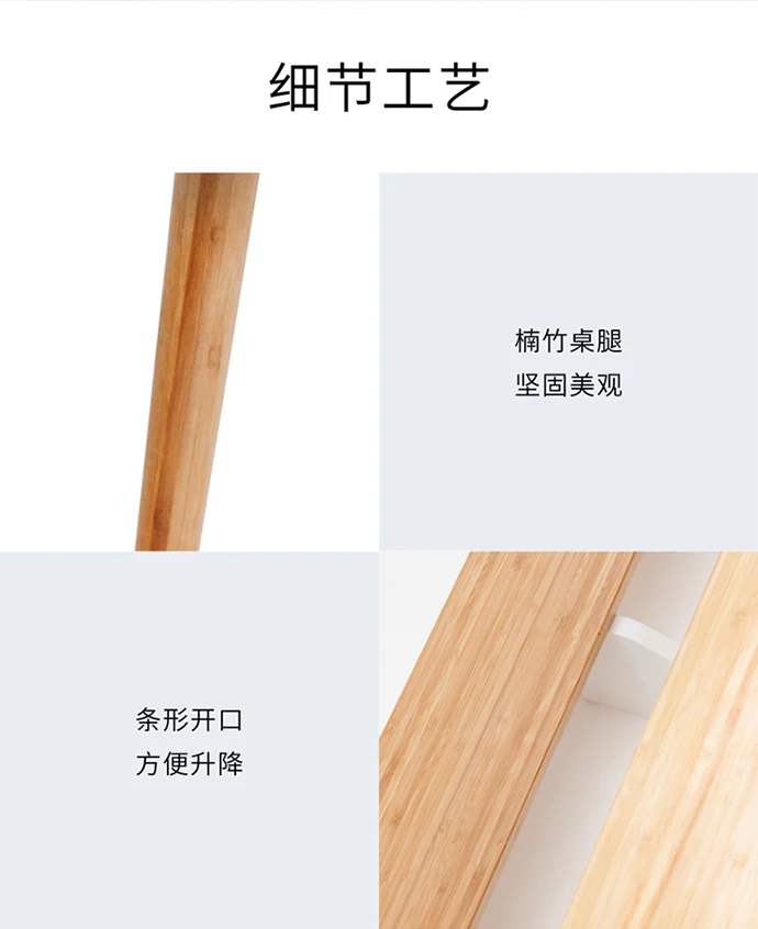 ZEN'S бамбуковый журнальный столик, скрытый ящик для хранения, мебель для гостиной