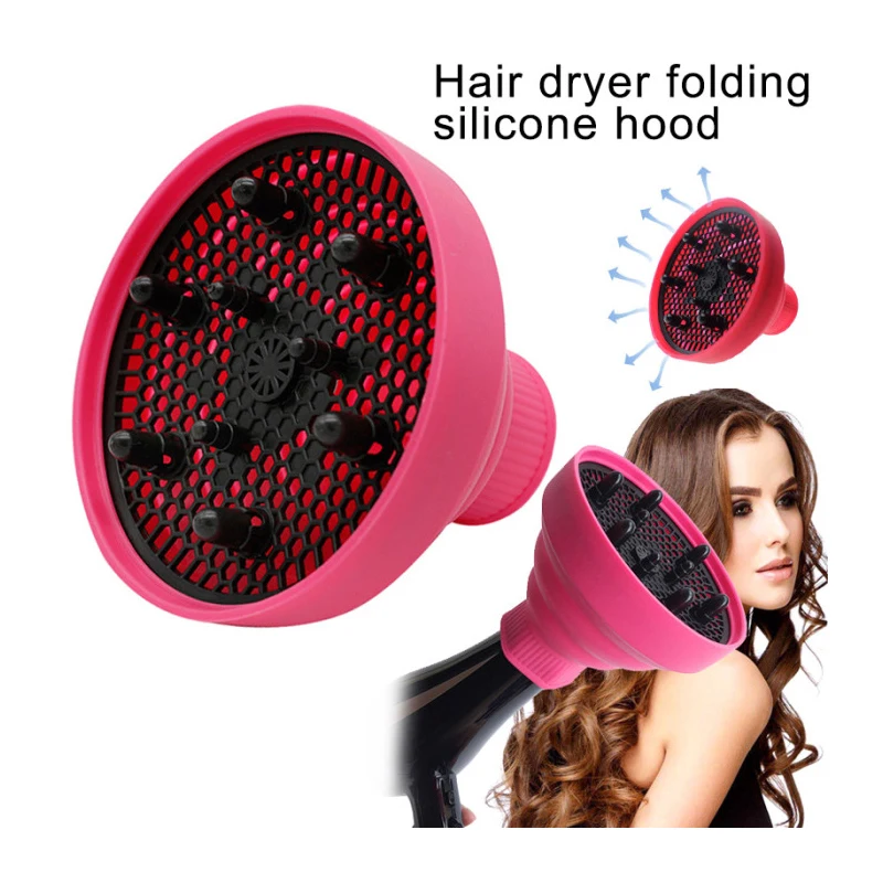 Фен Диффузор покрытие вьющиеся волосы высокая термостойкость силикагель складной фен аксессуары Парикмахерская т