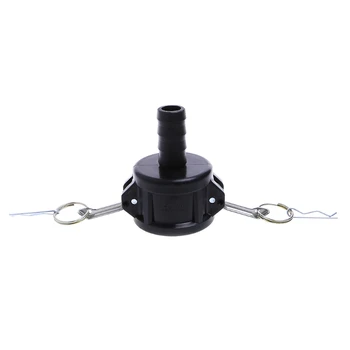 

2020 New 275-330 Gallon IBC Tote Tank Drain Adapter 2\" Cam Lock To 1\" Garden Hose