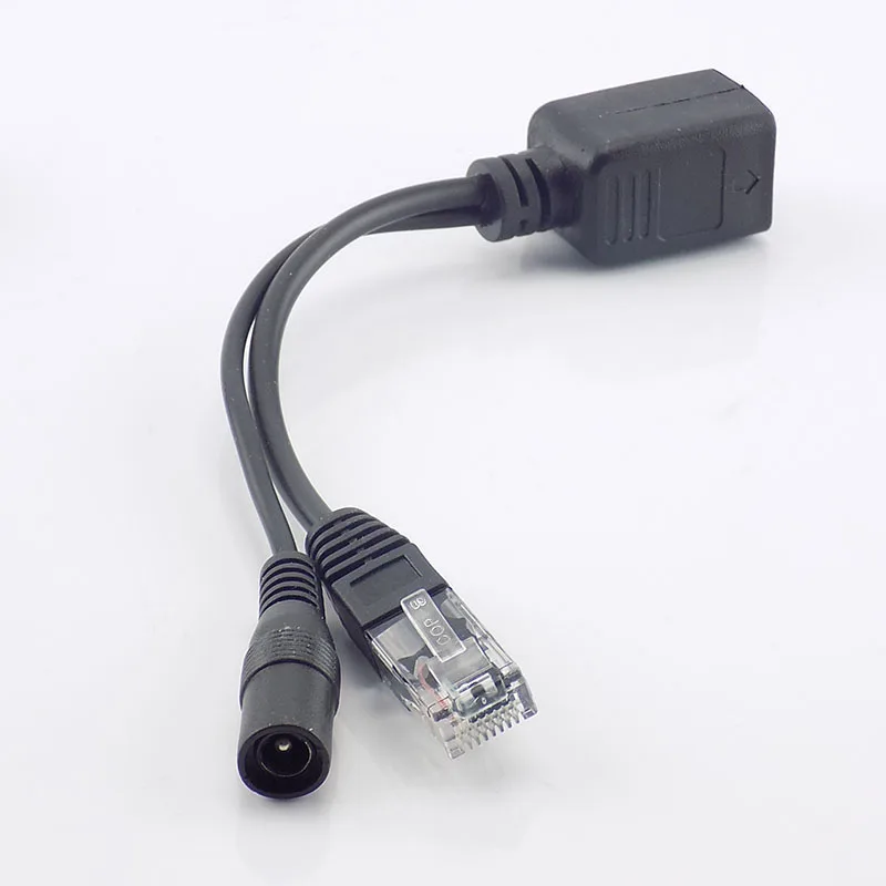 10 пар 12 в кабель адаптер POE Rj45 POE сплиттер инжектор комплект питания разделитель жил кабеля Combiner Cctv аксессуары K8