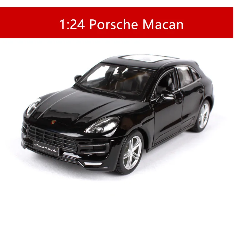 Bburago 1:24 Porsche Macan alloy car model simulation car decoration collection gift toy - Цвет: MACAN
