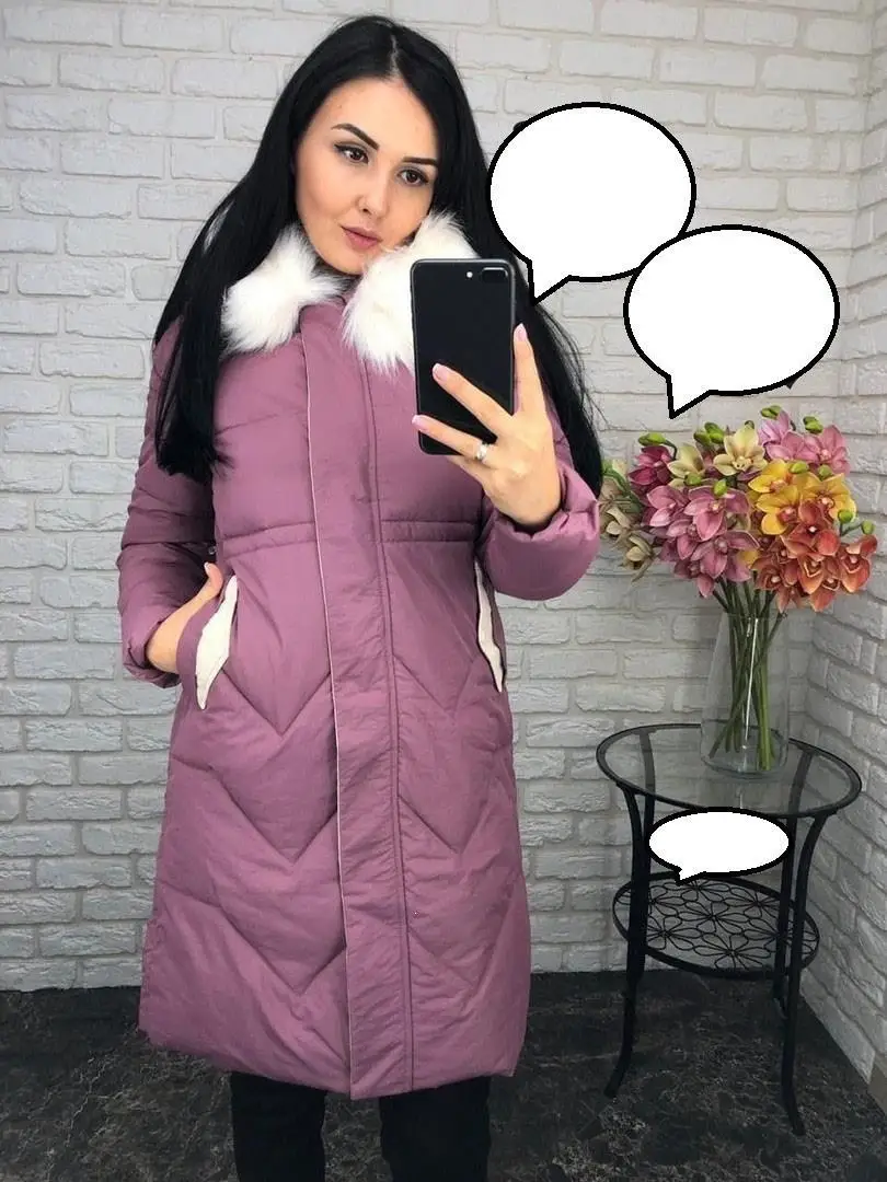 Зимнее женское пальто с капюшоном, Женская парка размера плюс, верхняя одежда, однотонная женская утепленная длинная куртка с меховым воротником Feminino