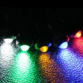 

1pcs 8mm Flat head LED Metal Indicator light 8mm waterproof Signal lamp 6V 12V 24V 220v with wire red yellow blue green white
