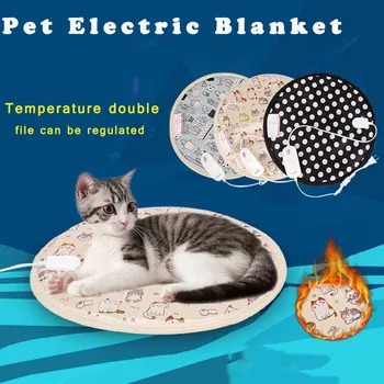 

Pet Heating Pad Cat Heating Mat Waterproof Pet Heated Bed Adjustable Dog Mat Winter Warm Pet Heat Mat Pet Cat Dog Bed Blankets