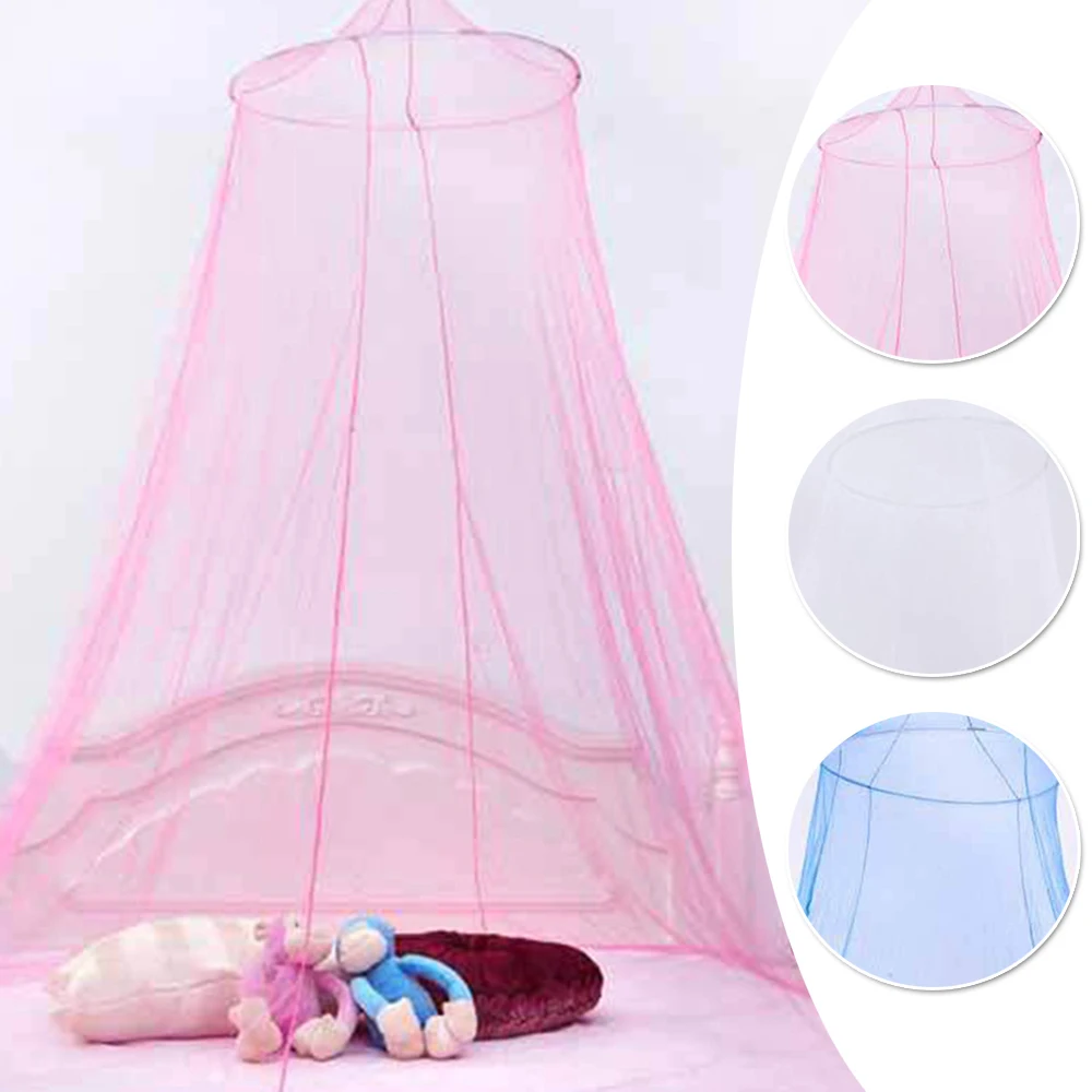 Новое поступление, москитная сетка, синий, розовый, белый цвет, без двери, подходит для кроватей 100-150 см для детей, девочек, предотвращает попадание насекомых
