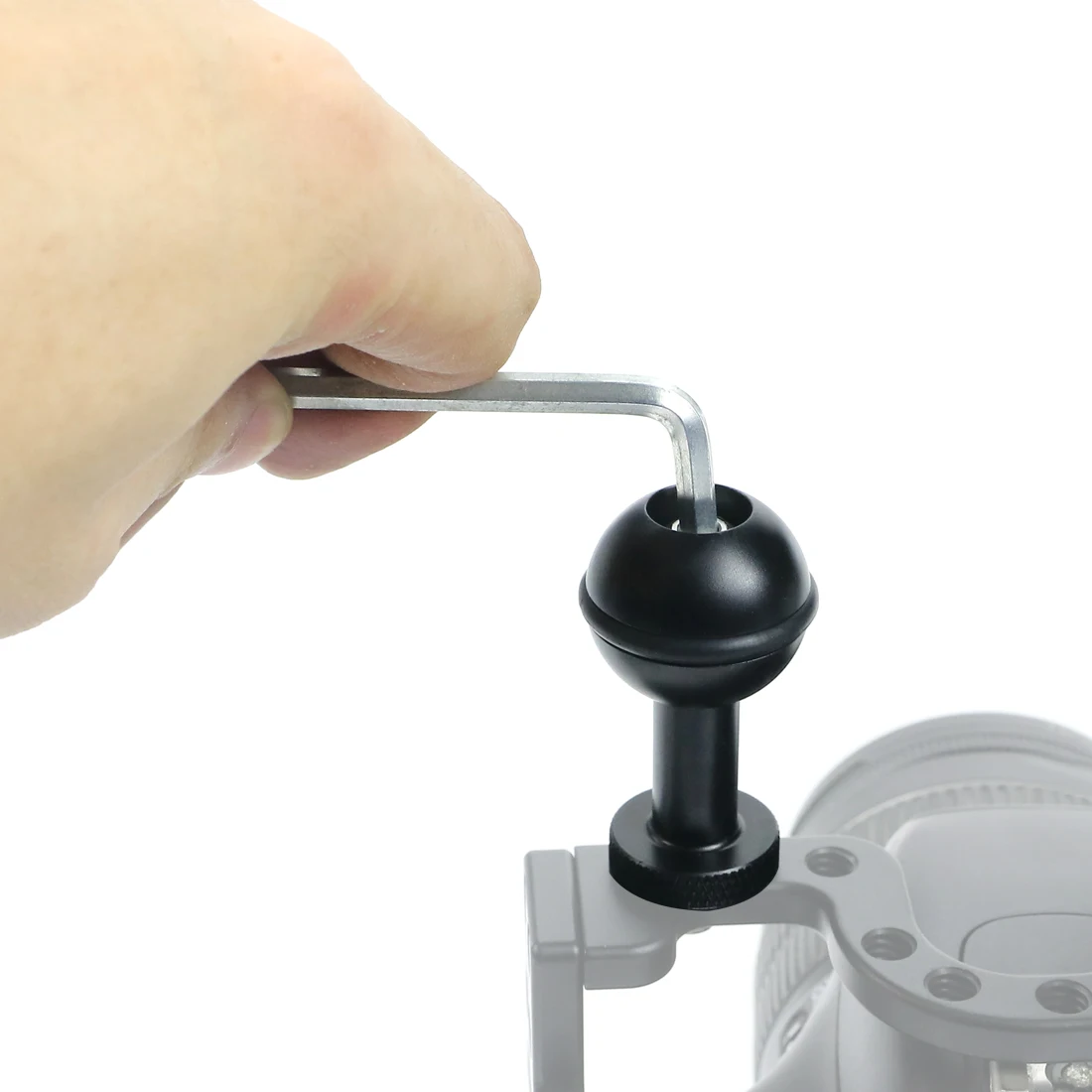 

Aluminium Alloy 1inch Ball Tripod Head Mount Light Stand Holder with 1/4 M5 Adjustable Screw for GoPro Hero 7 Camera Accessories