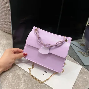 

Summer chain bag pu female bag fashion female bag 2020 new messenger bag small shoulder bag