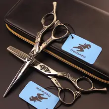 Горячие 6,0 дюймов Ретро японские ножницы для волос Профессиональные Парикмахерские ножницы Парикмахерские филировочные ножницы парикмахерские ножницы набор