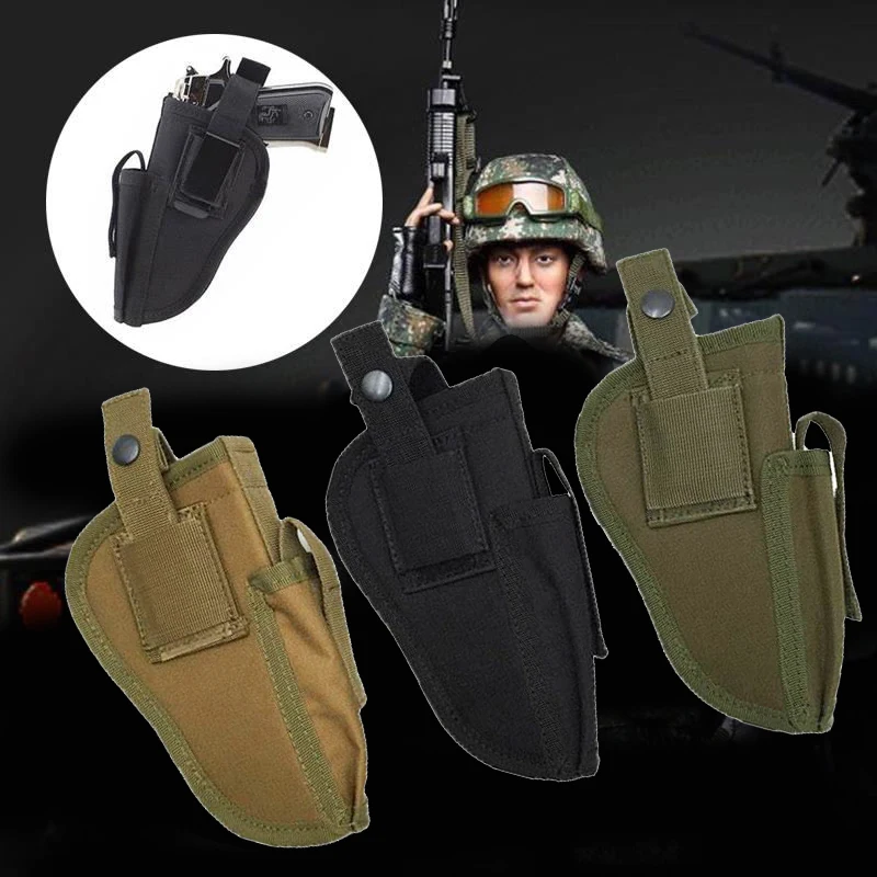 

Tactical Holster Waist Slot Right/Left Hand QD QR Pistols Holder Cover