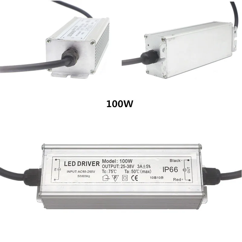 AC 110 V-220 V DC/DC 12V Питание мощностью 10 Вт, 20 Вт, 30 Вт, 50 Вт 100 Вт открытый Водонепроницаемый трансформатор электронный монохромный СВЕТОДИОДНЫЙ свет езды на автомобиле