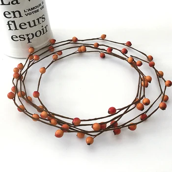 

118" 3M Long Berries Stems Red Christmas Rustic Home Decor Wreath Flower Crown