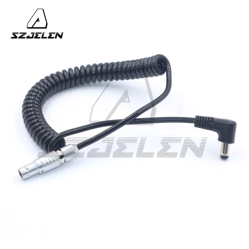 0b 2-pin para Right Angle dc 5.5x2.5mm para Teradek Ligação Cabo de Energia em Espiral/dslr Rig Poder V-mount Anton 4 Espiral DSLR rig Poder V-Mount Anton