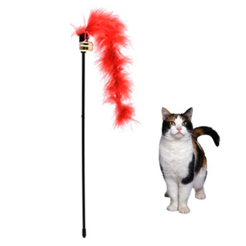 cat toy stick with ball