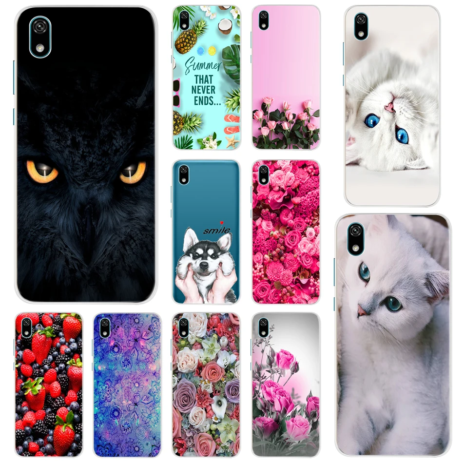 

Soft TPU Case For Huawei Y5 2019 Cartoon Silicone Back Cover Phone Case For Huawei Y5 2019 Y 5 Y52019 AMN-LX9 Cover Capa Rose