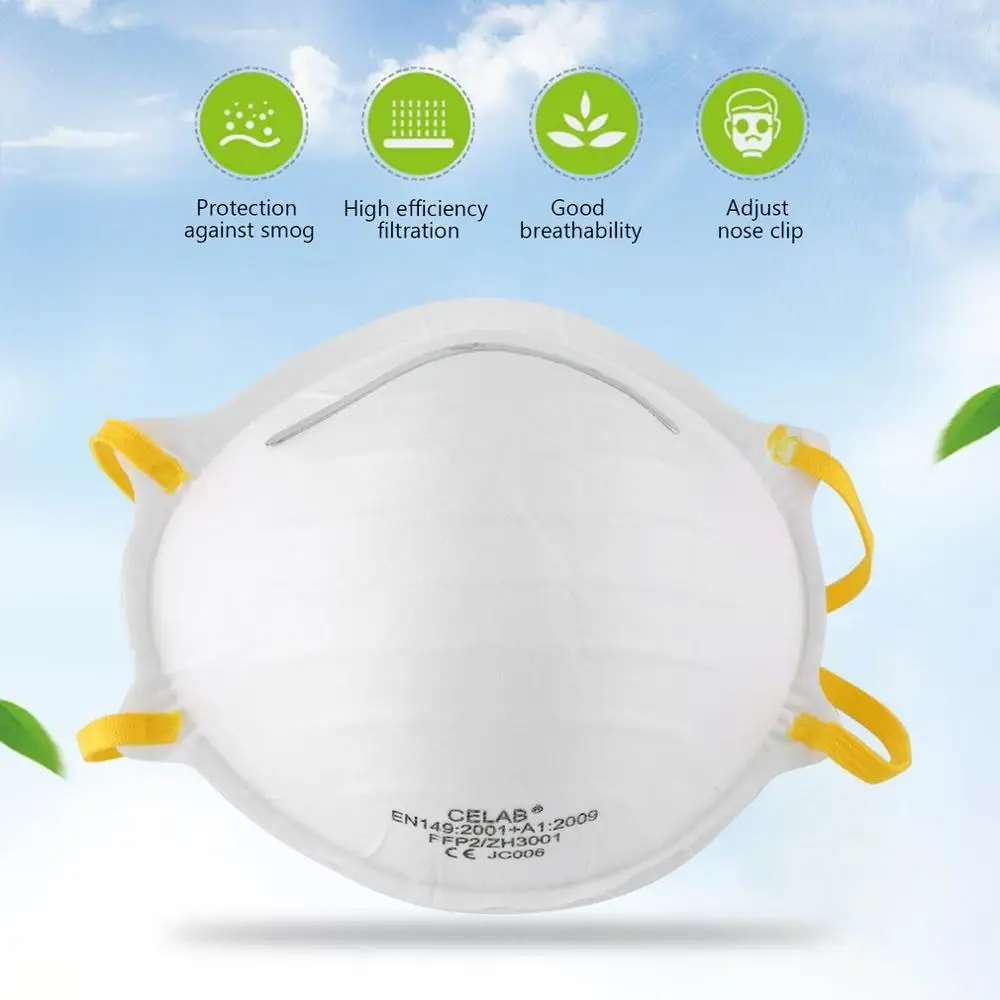 

1/10/20pcs Masks Face Mask 94% Filtration Respirator Non-woven Mask Safety Masks