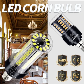 

E27 LED Corn Bulb E14 LED Lamp 5736 SMD Light 3.5W 5W 7W 9W 12W 15W 20W LED Bulb 220V Home Lighting Decoration Lamp No Flicker