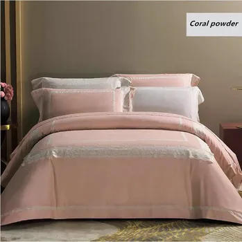 

Egyptian cotton silk protein bedding set in 4 pieces，duvet cover