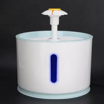

Dog Feeders 2.4L Electric Pet Cat Water Dispenser Automatic Dog Drinking Fountain with LED Light Filter Portable Travel Bowl