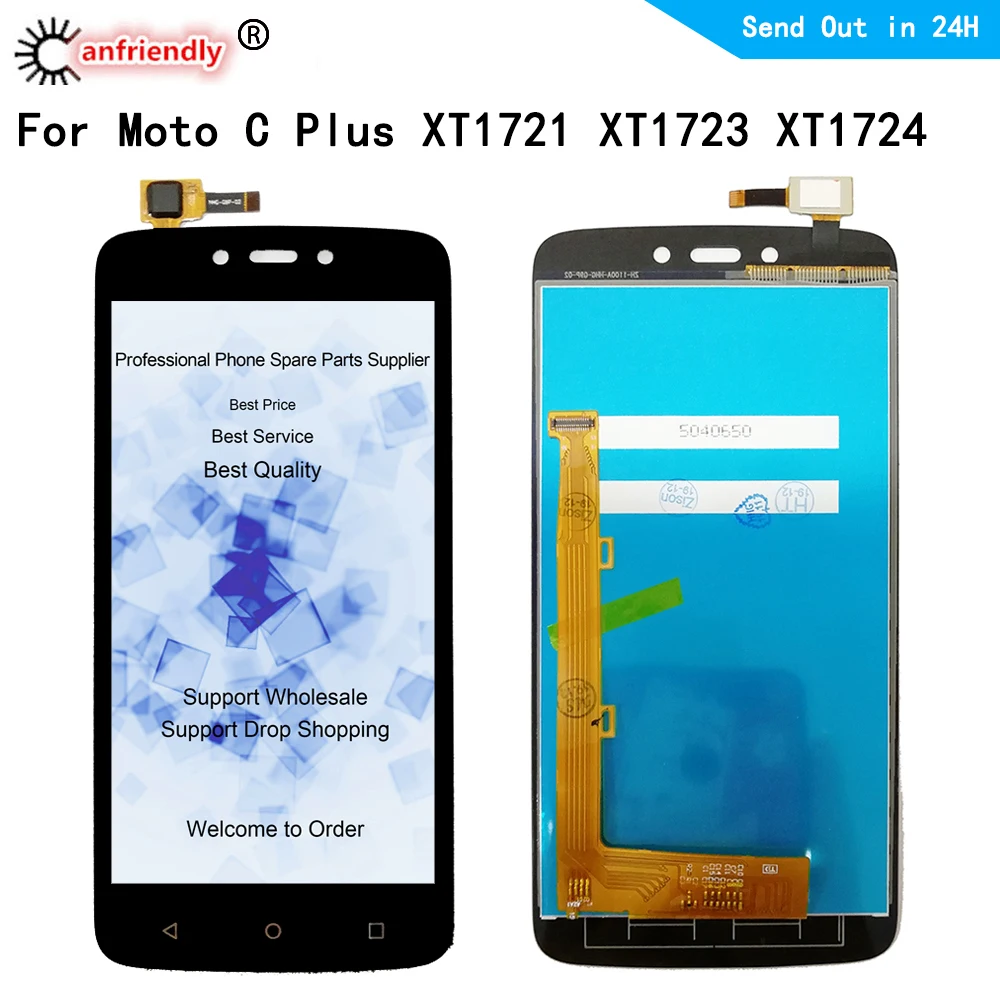 LCD For Motorola Moto C Plus XT1721 XT1723 XT1724 Lcd Display+Touch panel Glass Screen Digitizer module with frame Assembly lcd | Мобильные