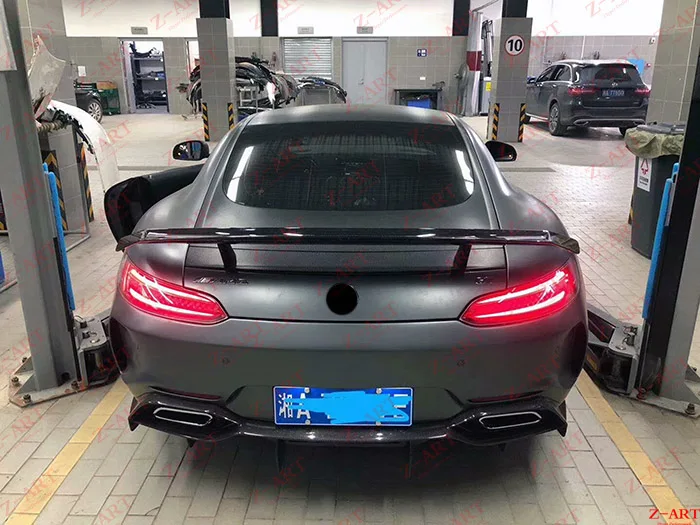 Z-ART м задний спойлер из углеродного волокна для AMG GT GTS- заднее крыло из углеродного волокна для AMG GT GTS хвост из углеродного волокна спойлер