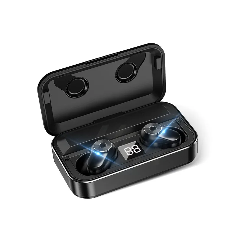 H& A Новые Bluetooth V5.0 беспроводные наушники Bluetooth наушники Hi-Fi стерео спортивные наушники гарнитура наушники для iOS Android телефонов - Цвет: Черный